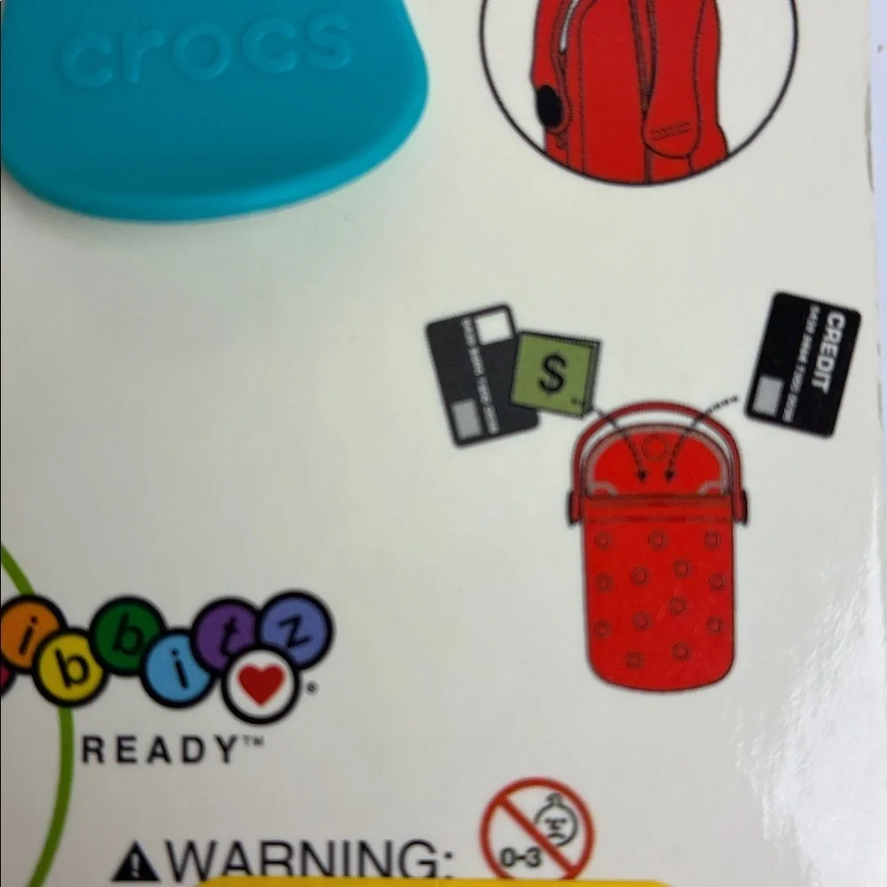 Crocs O Dial Cell Phone Case ID Money Holder NWT (No Lanyard) Purple & Teal